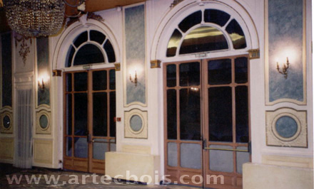 doubles portes vitrées pour grand hall