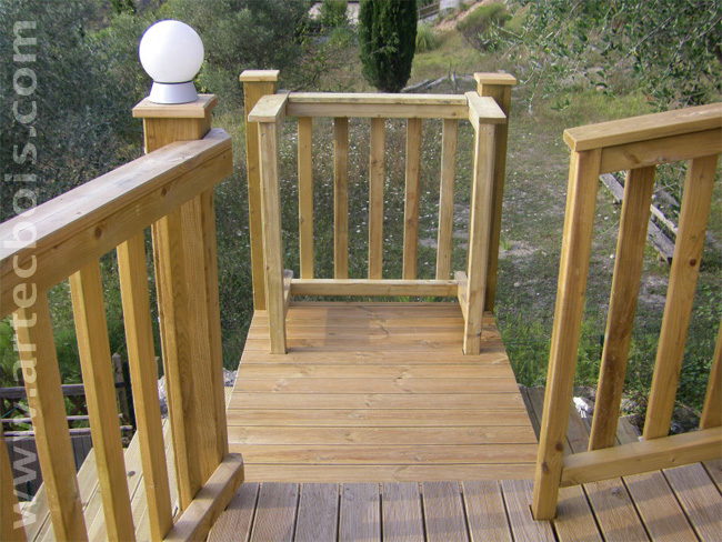 terrasse bois et escalier